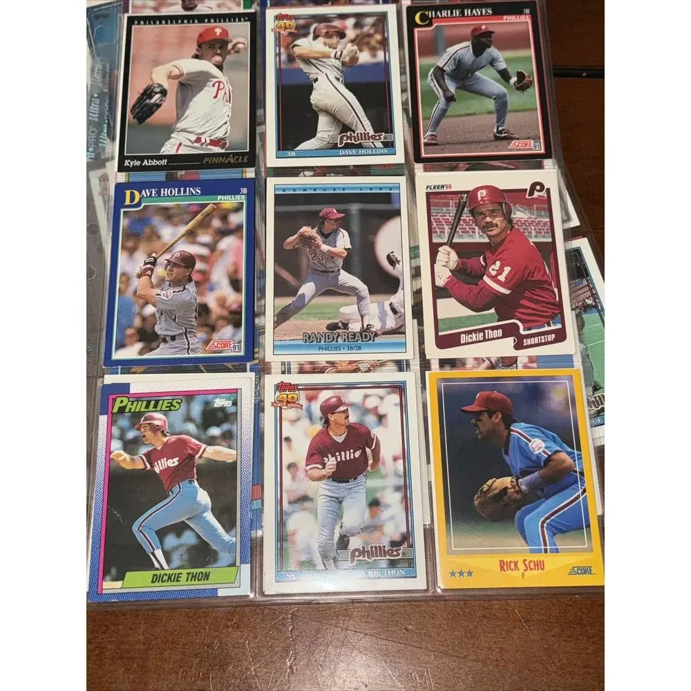 Philadelphia Phillies Lot Baseball Cards Mike Lieberthal Dale Murphy Maddux